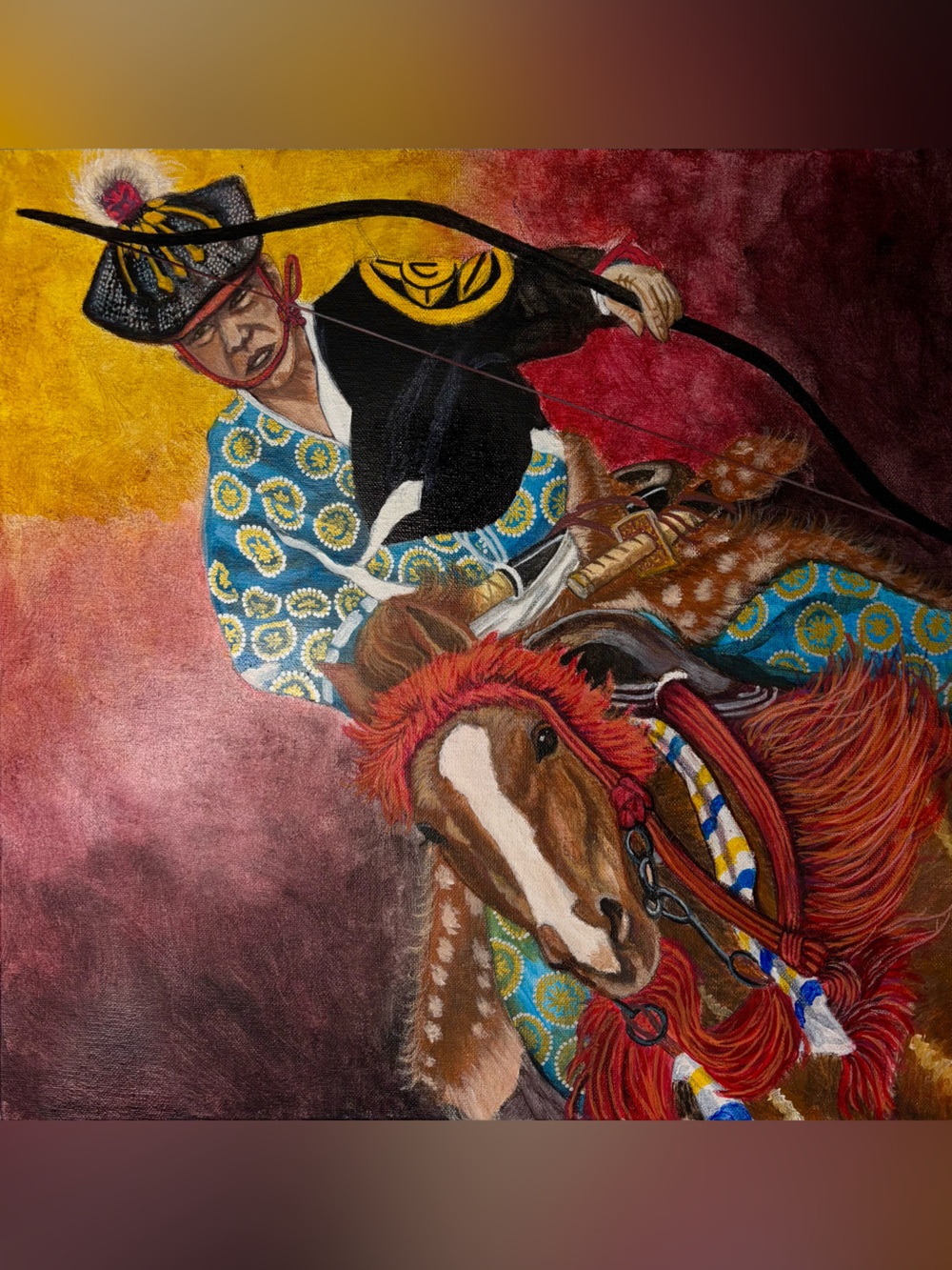 On Target - Original acrylic painting, signed by artist
